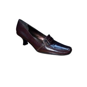 Liz Claiborne Flex Essex Square Toe Loafer Mink Vegan Brown Womens Size 10 NEW